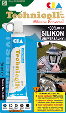Technicqll Silikon Uniwersalny biały – 20ml, op. zbiorcze 20 szt.